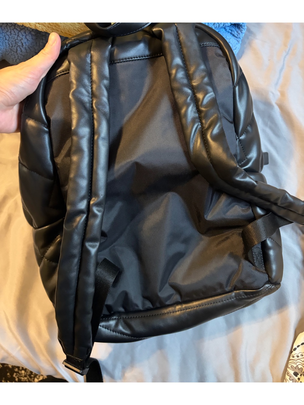 Marc Jacobs Black Quilted Mini Backpack with Front Zip Pocket - Picture 5 of 8